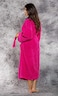 Lushh Kimono Bathrobe 100 % Cotton -Fuchsia (Medium)