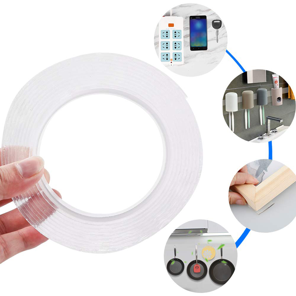 Generic-multi-function nano-free tape 10,000 times transparent washing glue double-sided tape