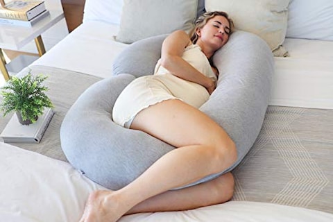 C shaped full body pillow best sale