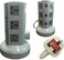 Generic 4-Way Universal Vertical Extension Socket With 2 USB Ports, 3 Layers, Gray