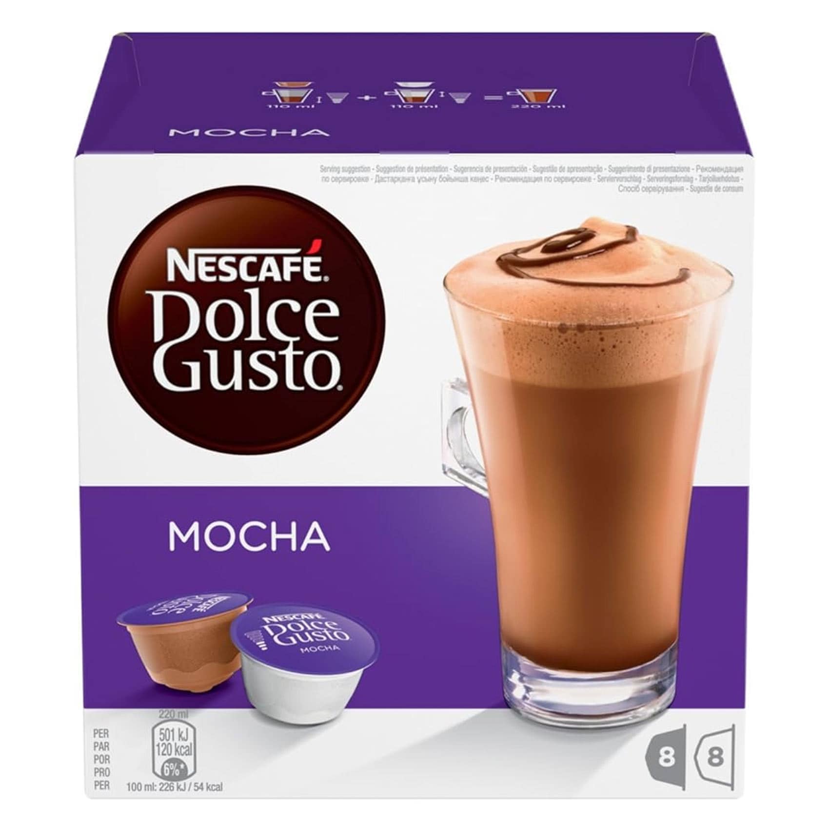 Buy Nescafe Dolce Gusto Mocha Pods 16 Capsules 216GR Online