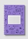 Lowha Spiral Notebook With 60 Sheets And Hard Paper Covers With Back To School Grid Lines Design, For Jotting Notes And Reminders, For Work, University, School