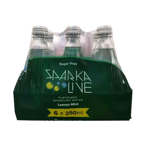 Sparkalive Flavoured Sparkling Water Lemon Mint 250mlx6&#39;s