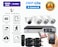 Tomvision - 4Channel AHD Camera KIT with 1TB Hard Disk 2MP/720P CCTV Security Recording System Kit 3Pcs Outdoor Bullet 1Pc Indoor Camera and P2P Cloud Alarm System Home Security (4Channel(1TB), 1Indoor&amp;3Outdoor)