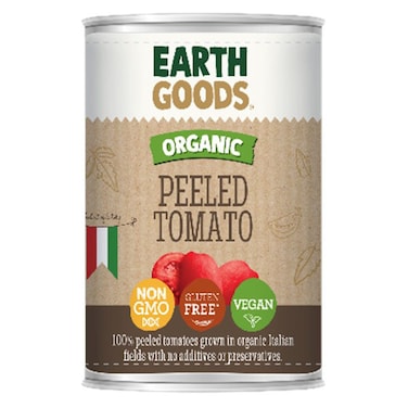 Earth Goods Organic Peeled Tomatoes, 350g