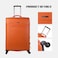 PARA JOHN 4 Pcs Travel Luggage Suitcase Trolley Set -  (16'' 20'' 24'' 28'')ORANGE