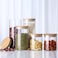B.L.A. Transparent High Borosilicate Glass Kitchen Storage Bottle Store Food Ingredient Candy Biscuit Storage Jar Organization