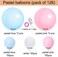 Party Time Pastel Pink Blue White Balloons Garland 126 pcs Latex Balloons Arch Kit for Baby Shower Birthday Wedding Engagement Anniversary Christmas Festival Picnic or any Friends &amp; Family Party Decor