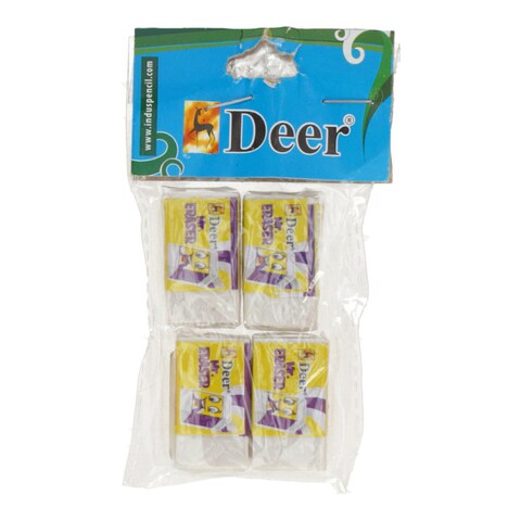 Deer Mr.Eraser (Pack of 4)