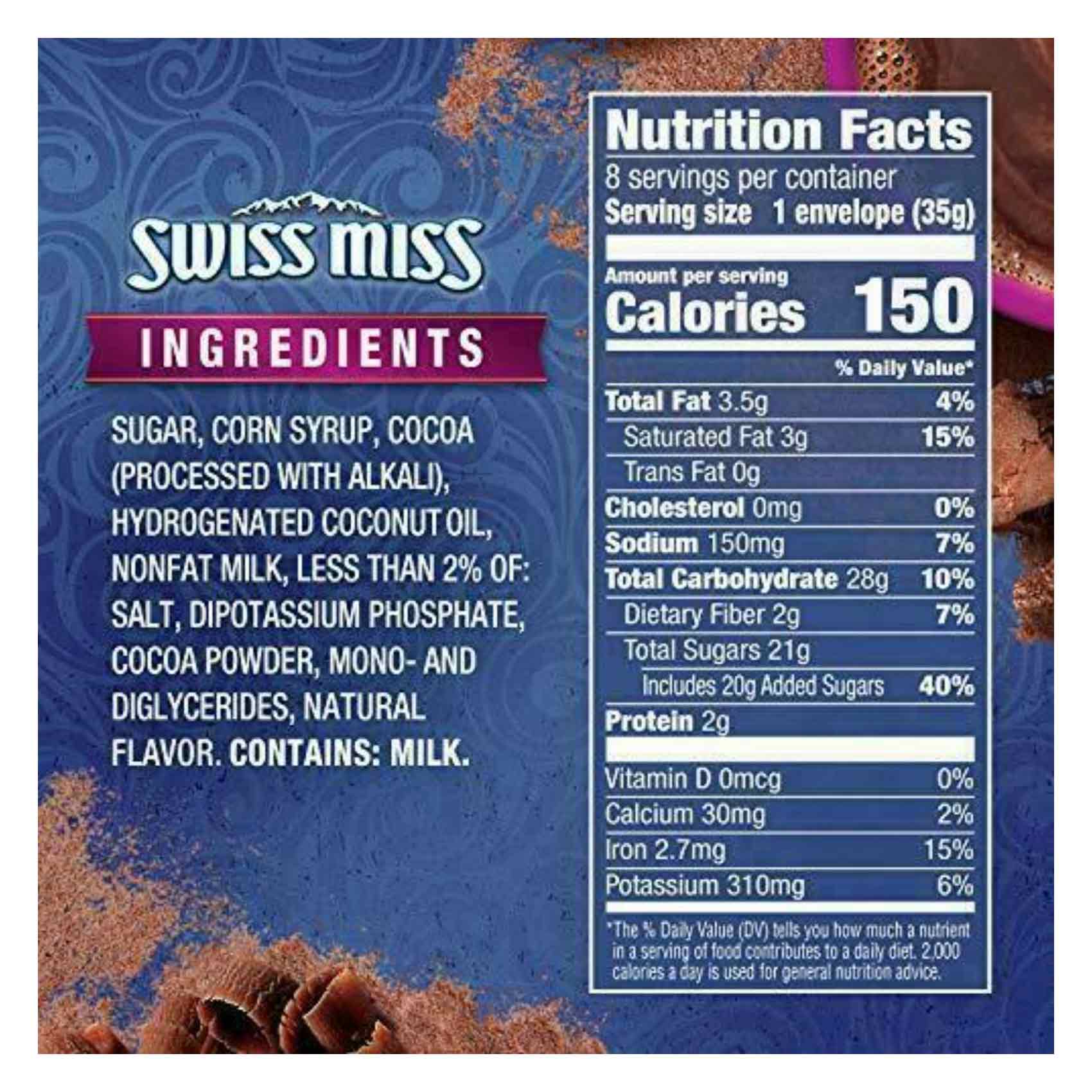 Swiss Miss Hot Cocoa Mix Dark Chocolate 8 Pieces product thumbnail 3