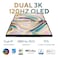 Asus Zenbook Duo OLED UX8406MA-OLEDI9IG, Intel Core Ultra 9-185H, 32GB RAM, 2TB SSD, Dual 14-inch 3K OLED Touchscreen, Windows 11 Home, Inkwell Gray, English/Arabic Keyboard