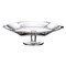 F&amp;D CRYSTAL REFLECT FOOTED PLATE