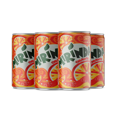 Mirinda Soft Drink Can 185ML X6