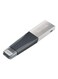 SanDisk iXpand Mini USB Flash Drive For Apple iPhone/iPad/PC 128GB Silver/Grey