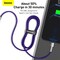 Baseus USB-C to Lightning Fast Charging Data Transfer Cable Type-C PD 20W Cafule Series Fast Power Delivery 1m Purple