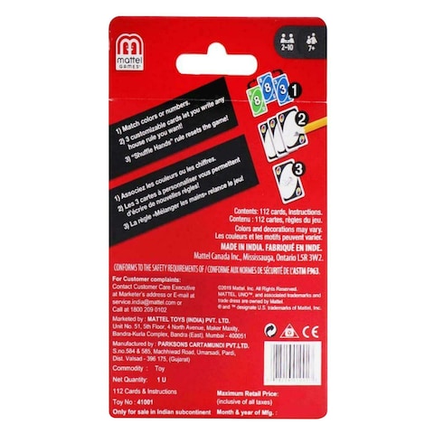 Mattel UNO Playing Card Game