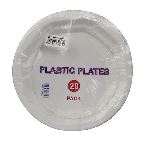 TIBA PLASTIC PARY PLATES 20PCS