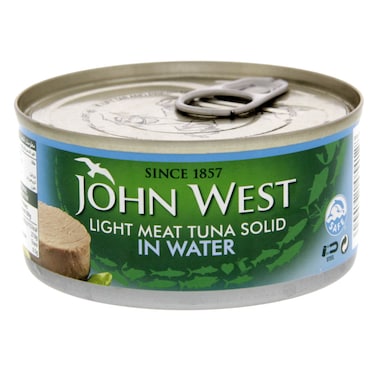 John West Light Meat Tuna Solid In Salt Water 170G  - Canned Fish