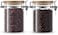 1CHASE Borosilicate Glass Storage Jar With Clip And Airtight Bamboo Lid 750ml, Storage Jar To Store Tea, Coffee Beans, Candy, Spices, Biscuits - Set Of 2