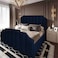 In House Taj Velvet Bed Frame - Queen - 200x150 cm - Dark Blue