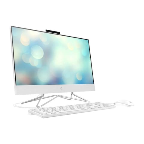 HP All In One 200 G4 AIO - J85I1E Brand New 12th GEN., I5-1235U, 8GB, 1TB HDD, 21.5, FHD, Snow White, ENG KB, DOS, With Keyboard And Mouse