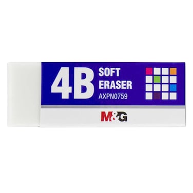 M&amp;G AXPN0759 Soft Eraser 65x24x11mm White