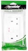 Terminator brand Wall Plate (2) UK Sockets with Switch - 2 gang.