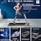 SKY LAND Mini-Pro Folding Treadmill With 4.0HP Motor Peak Super Shock-Absorbing Capability Built-In Bluetooth Speaker Large TFT Display with Wifi Connect APP ZWIFT-EM-1286 Gray