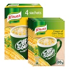 Buy Knorr Cup-A-Soup Cream Of Corn Soup 20g Pack of 4 in UAE