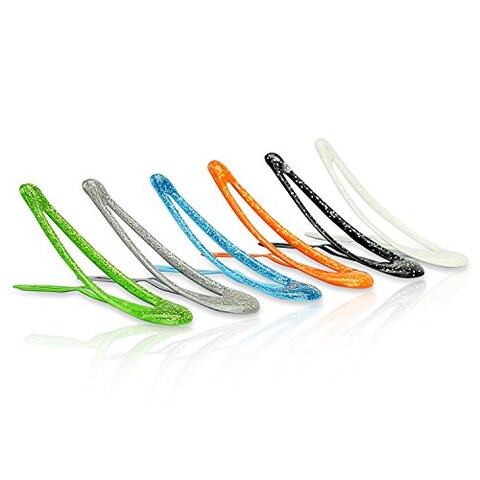 Habibee Pack of 100 Snap Hair Clips Girls Glitter Non Slip Metal Hair Barrettes for Kids Toddlers Perfect for Fine Hair Thick Hair