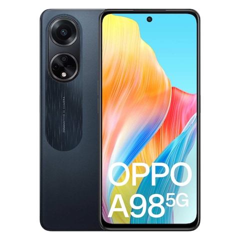 Oppo A98 8GB RAM 256GB ROM 5G Dual SIM Smartphone 6.72 Inch Cool Black