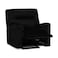 In House Velvet Rocking Recliner Chair - Black - AB01