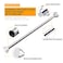 Uaejj Shower Curtain Rod No Drilling, Extendable Stainless Steel Curtain Pole Telescopic Tension Rod, Hanging Rail For Window Bathroom Shower Wardrobe Doorway, Adjustable Length (155~260cm, Silver)