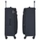 Eminent Expandable Luggage Trolley Bag Soft Suitcase for Unisex Travel Polyester Shell Lightweight with TSA lock Double Spinner Wheels E765SZ Medium Checked 24 Inch Black