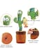 Generic Dancing Cactus Twisting Music Toy Premium Chargable Green Color For 2+ Years Age Group Kids