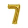 The Party Popper - 40 Inch Gold Color Number Balloons (Number 7)