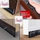 ABBASALI Door Bottom Brush Seal with Screw for Exterior/Interior Doors, Insulation Door Seal Sound Proof Under Door Draft Blocker (100cm, Brush Brown) Pack Of 3pcs