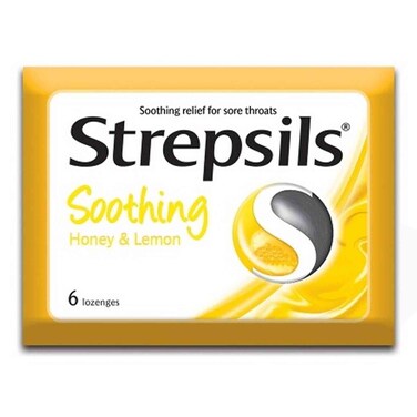 Strepsils Honey And Lemon Lozenges 6 Pieces