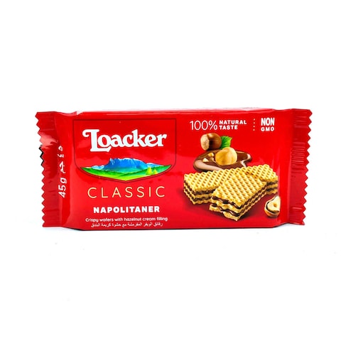 Loacker Napoliteaner Wafer with Nut - 45 gm