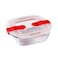 Pyrex Square Dish With Lid 20X17 CM