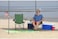 Egardenkart Camping Chair, Folding Camping Chairs for Adults with Armrests and Cup Holder and Carrying Bag, Lightweight Portable for Beach, Perfect for Caravan trips, BBQs, Garden, Picnic, (Green)