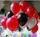 Themez Only Metallic Balloons for Party Decoration Red &amp; Black Parent (Red , Black &amp; White)
