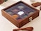 ExclusiveLane Sheesham Wooden Table Top Masala Dabba Containers Jars Cum Kitchen Spice Box with Spoon (Brown)