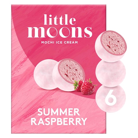 Little Moons Summer Raspberry Mochi Ice Cream 32g Pack of 6