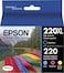 Epson 220 Durabrite Ultra Ink High Capacity Black &amp; Standard Color Cartridge Combo Pack (International Version)