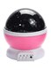Generic Star And Moon Rotating Projector Night Lamp Black/White/Pink 13X13X14.5cm