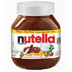 Buy Nutella Hazelnut Chocolate Breakfast Spread Jar 750g + 75g Extra in UAE