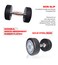 YALLA HomeGym 8 Pairs (2.5KG to 20KG) Round Dumbbells Commercial Grade With 3-Tier Dumbbell Rack Stand