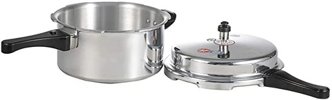 Geepas 7.5 Liter Normal Pressure Cooker, Silver - Gpc327