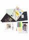 Lowha Set Of 5 Spiral Notebooks For School, 60 Sheets With Hard Paper Covers For Arabic, English, Math, Science With A Set Of School Supplies